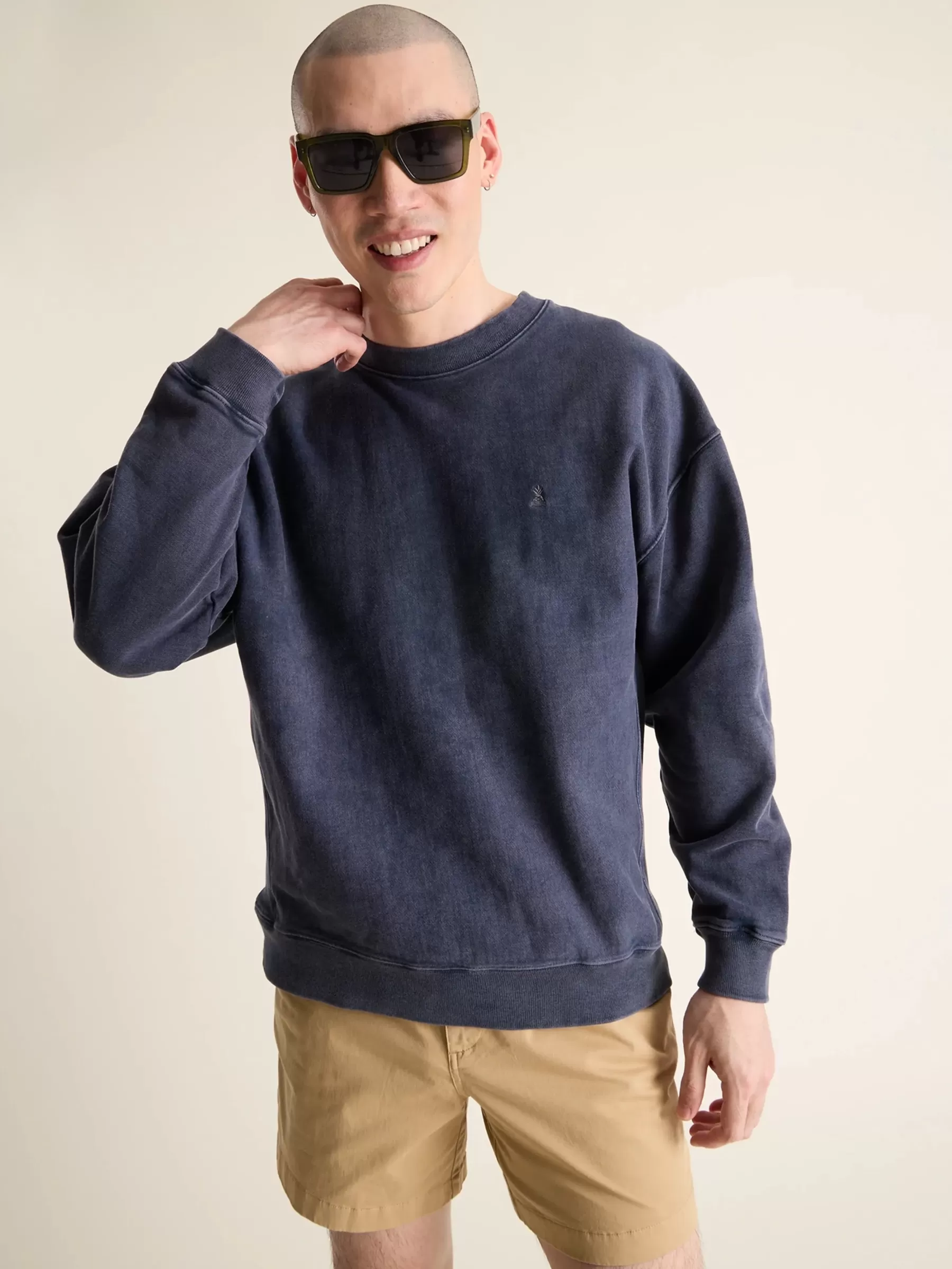 Chubbies Shorts Crewnecks>The Back to Basic WashedAsh