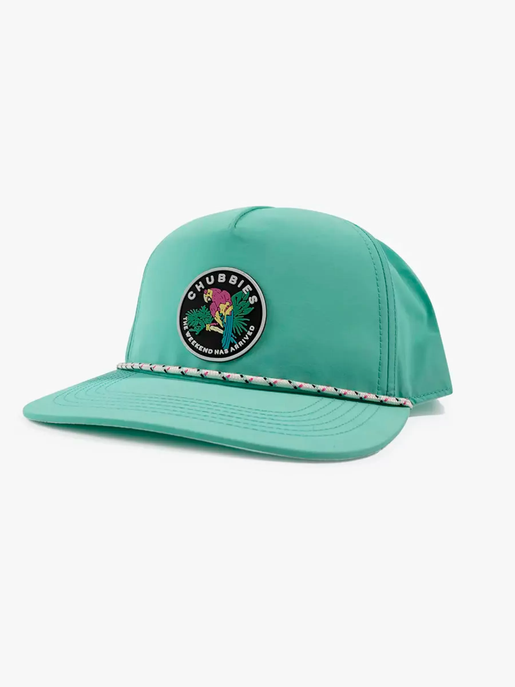 Chubbies Shorts Hats | Hats>The Blue Patch Nylon Rope Hat TurquoiseDadHat