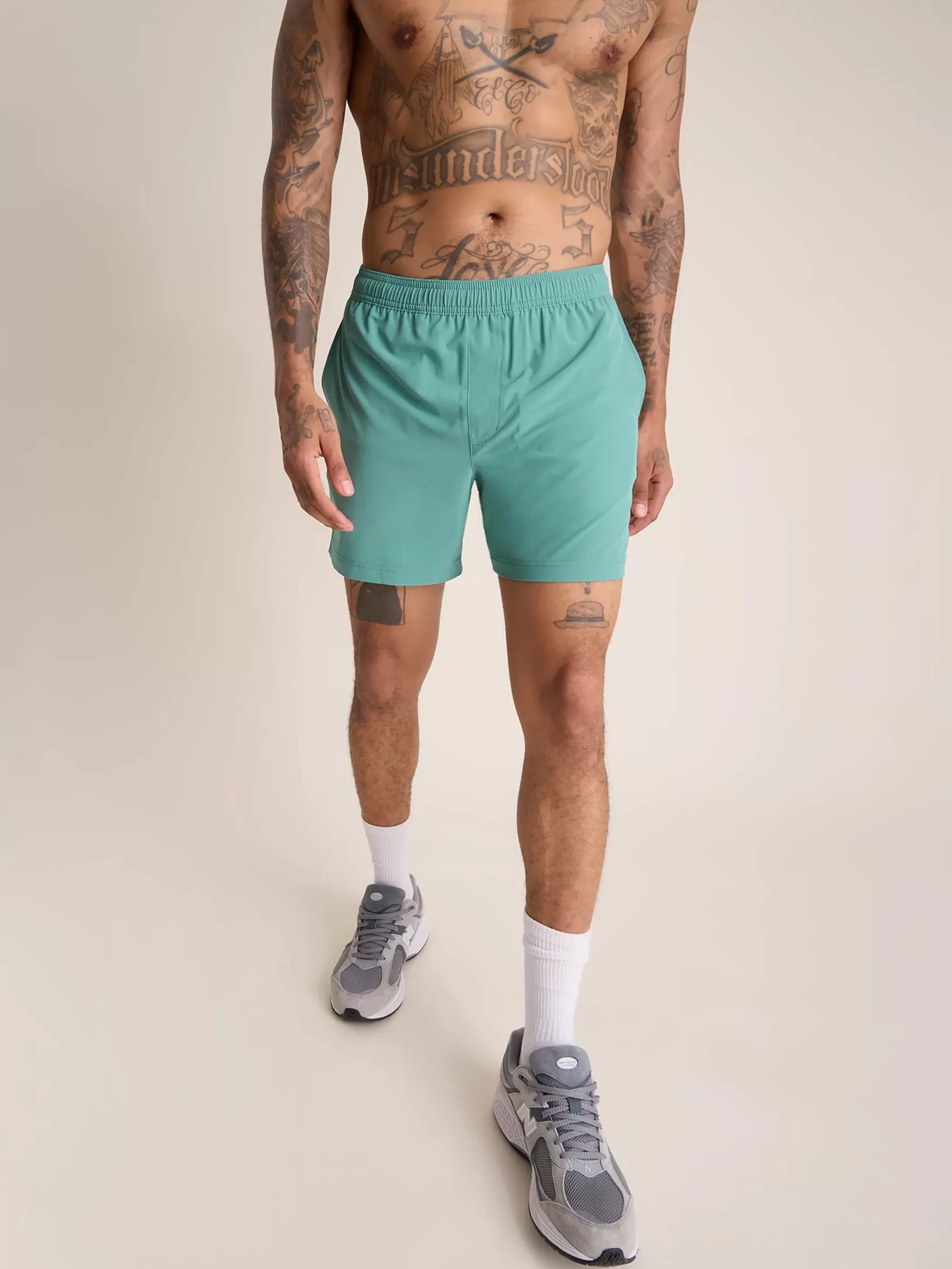 Chubbies Shorts Sport Shorts>The Citrus Strikes Green/YellowLiner