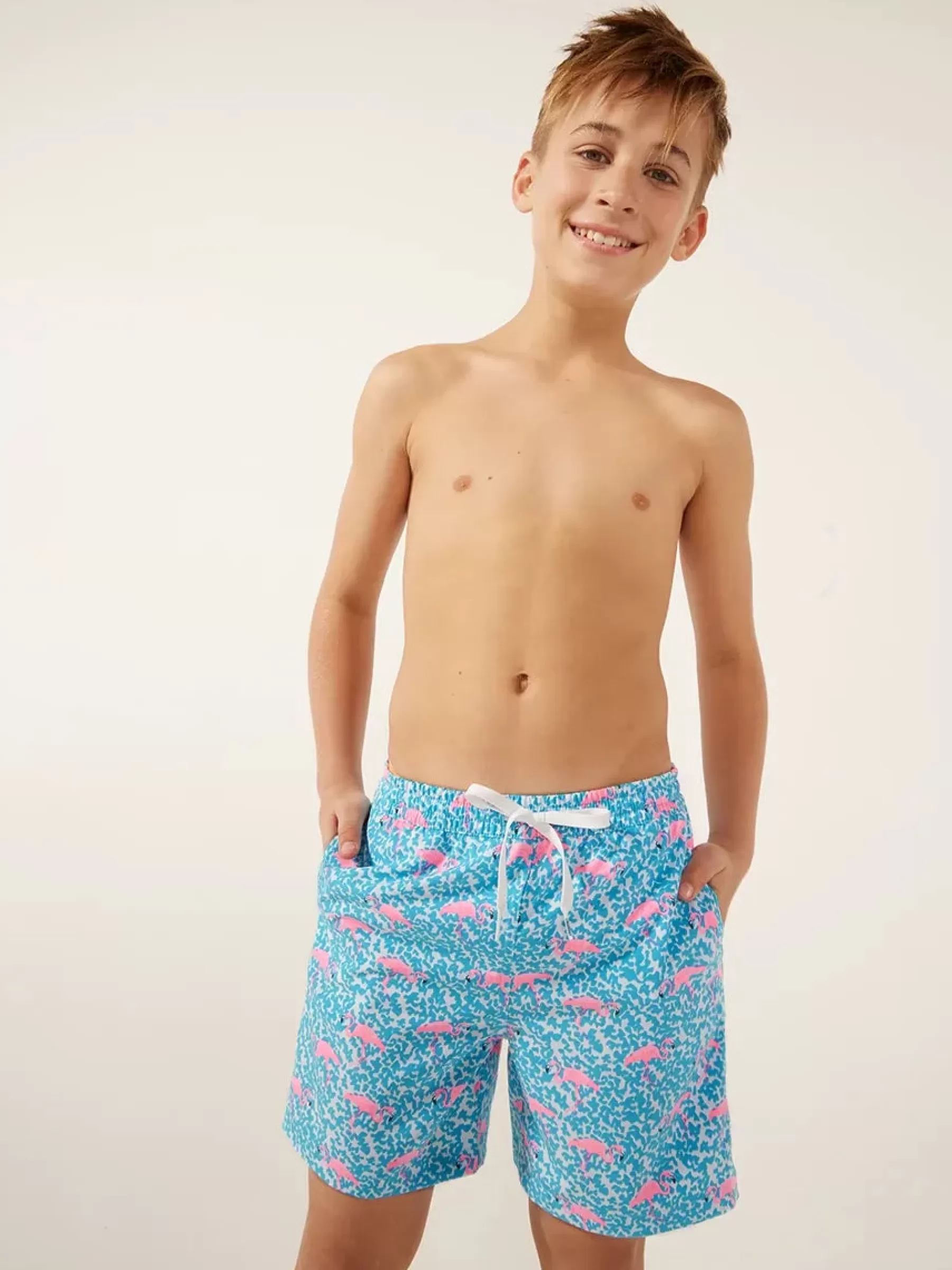 Chubbies Shorts Swim Trunks | Swim>The Domingos Are For Flamingos BlueSpotwithFlamingos