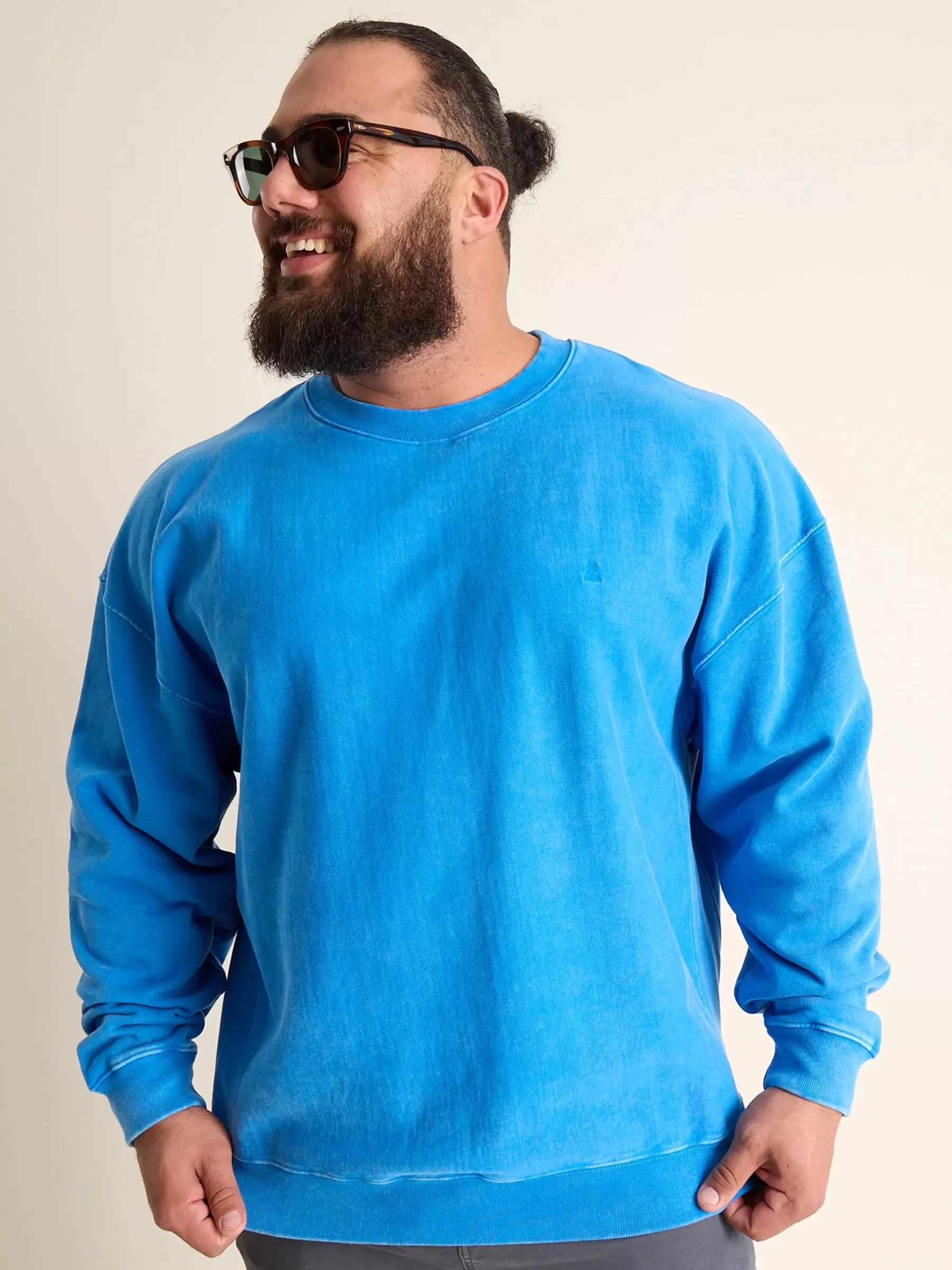 Chubbies Shorts Crewnecks>The Electric Sky WashedBlue