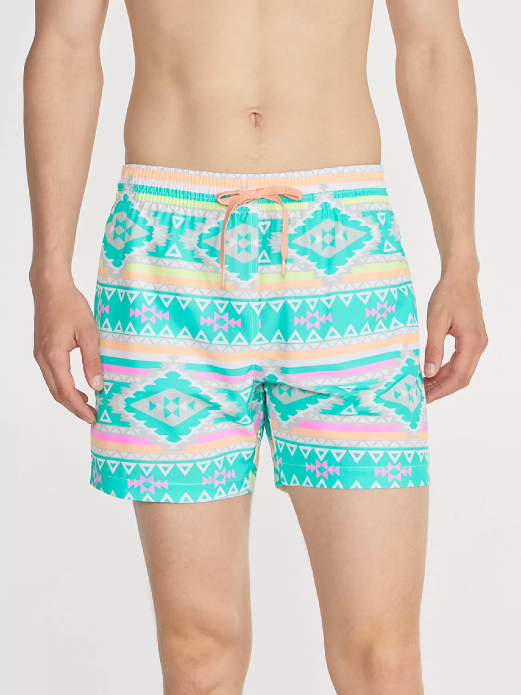 Chubbies Shorts Classic Swim Trunks | Classic Swim Trunks>The En Fuegos TealGeometric