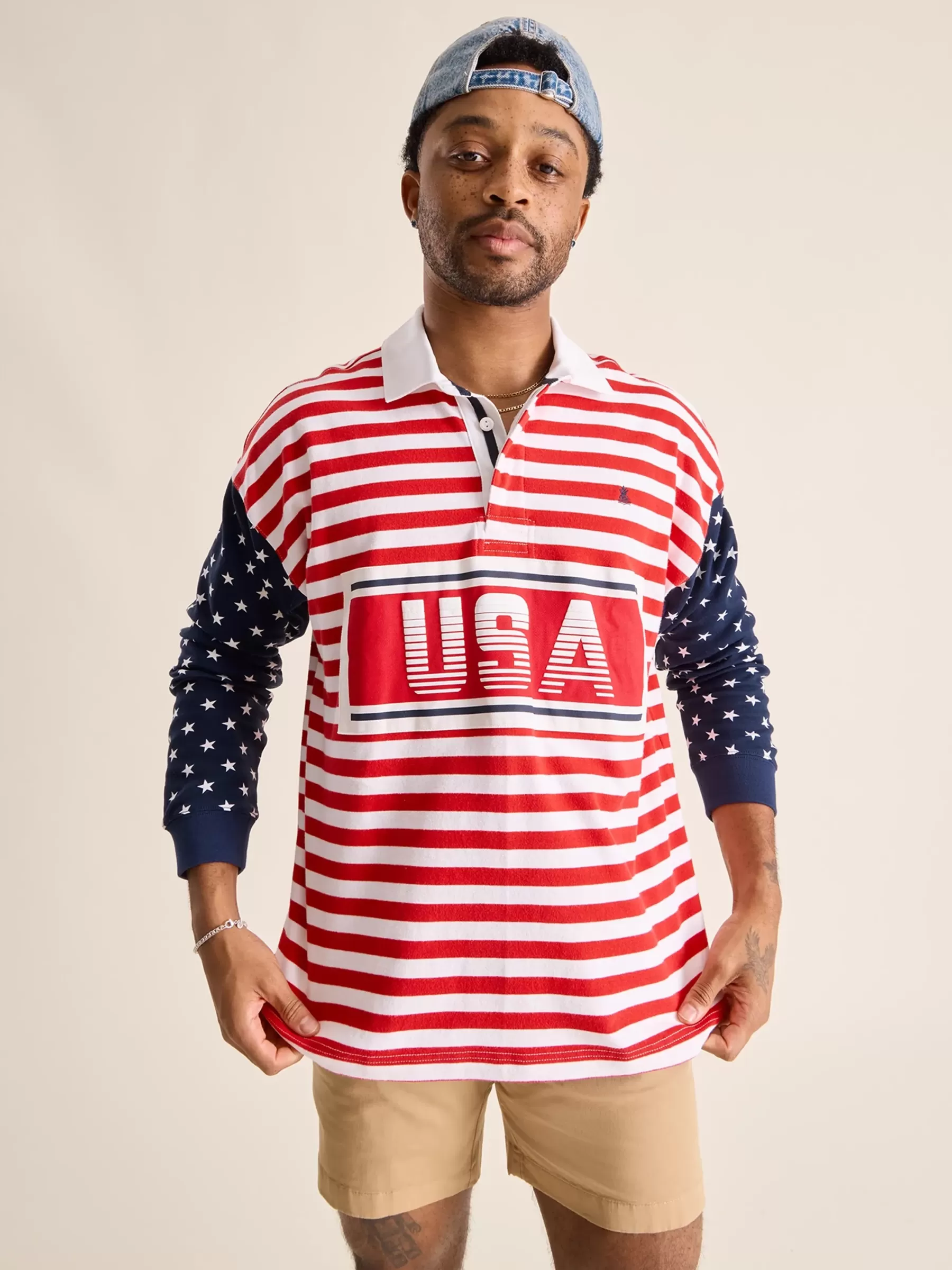 Chubbies Shorts Button Ups | Long Sleeve Shirts>The Freedom Ring Red/WhiteStripe