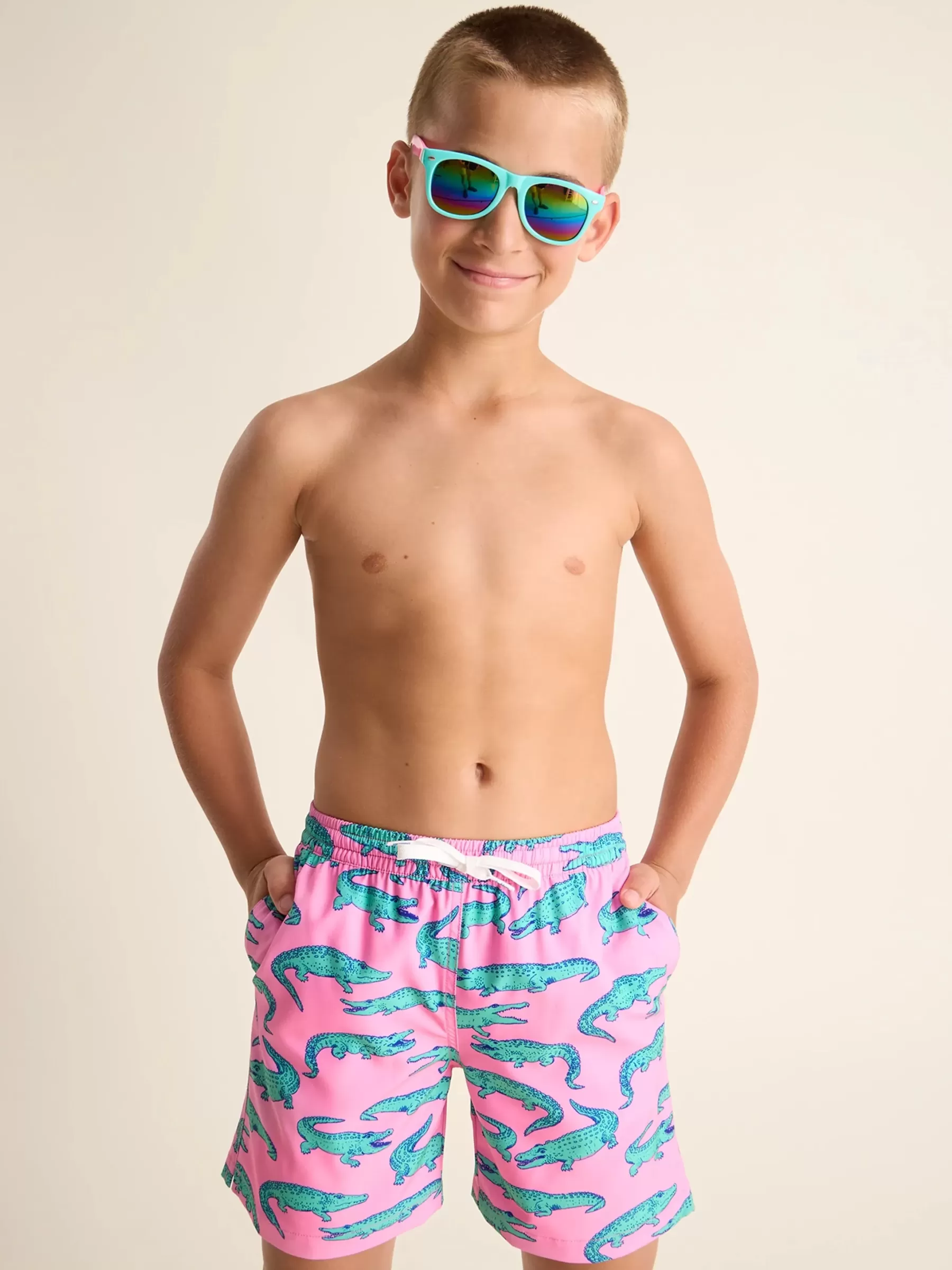 Chubbies Shorts Swim Trunks | Swim>The Glades PinkAlligator