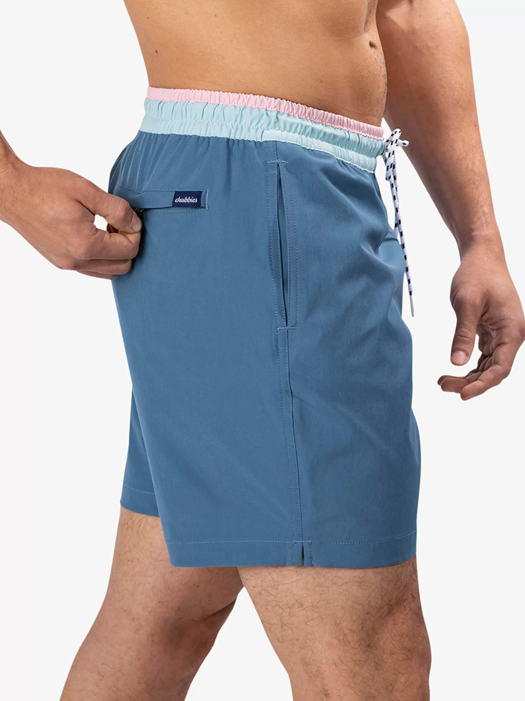 Chubbies Shorts Classic Swim Trunks | Classic Swim Trunks>The Gravel Roads DustyBlue