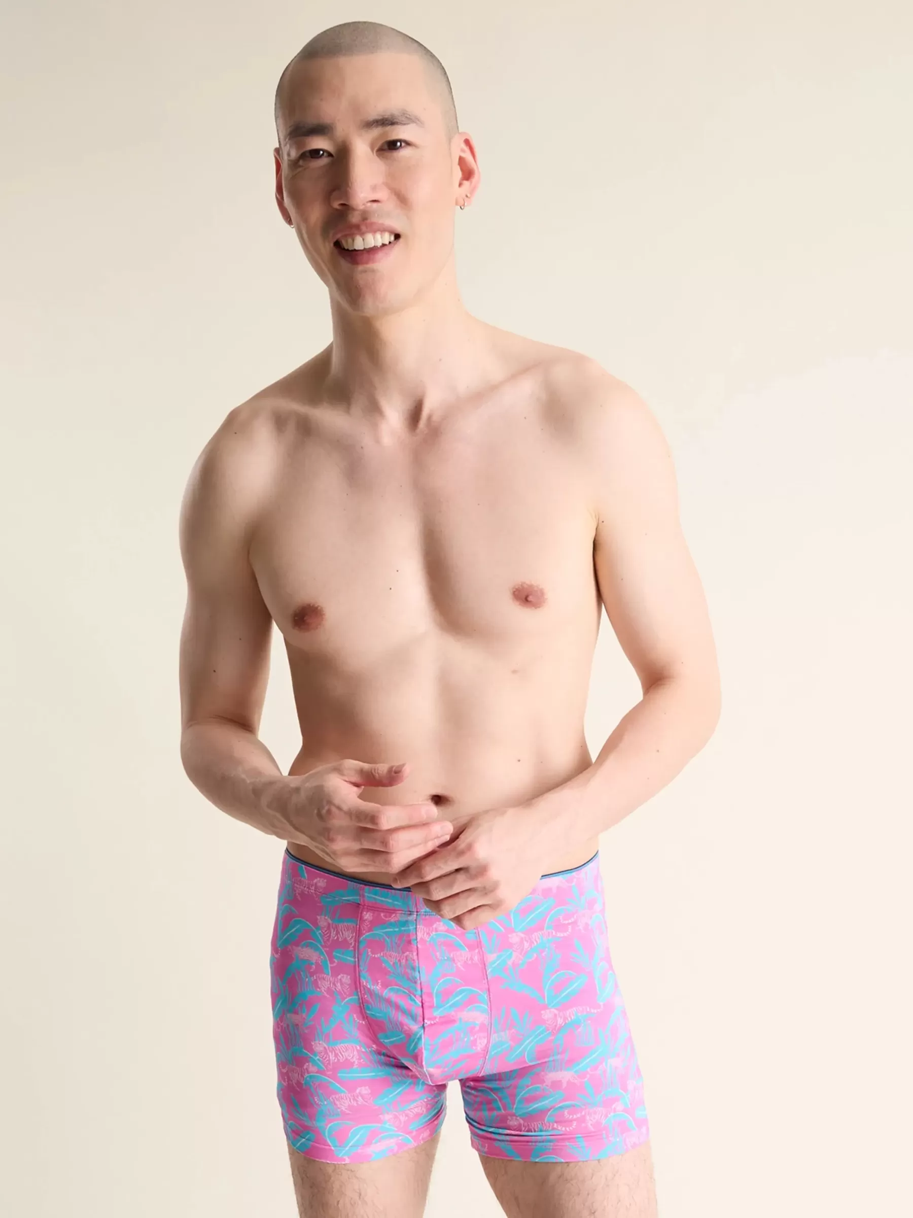 Chubbies Shorts Shop By Styles | Underwear>The Hydrofoils PinkTigerPalm