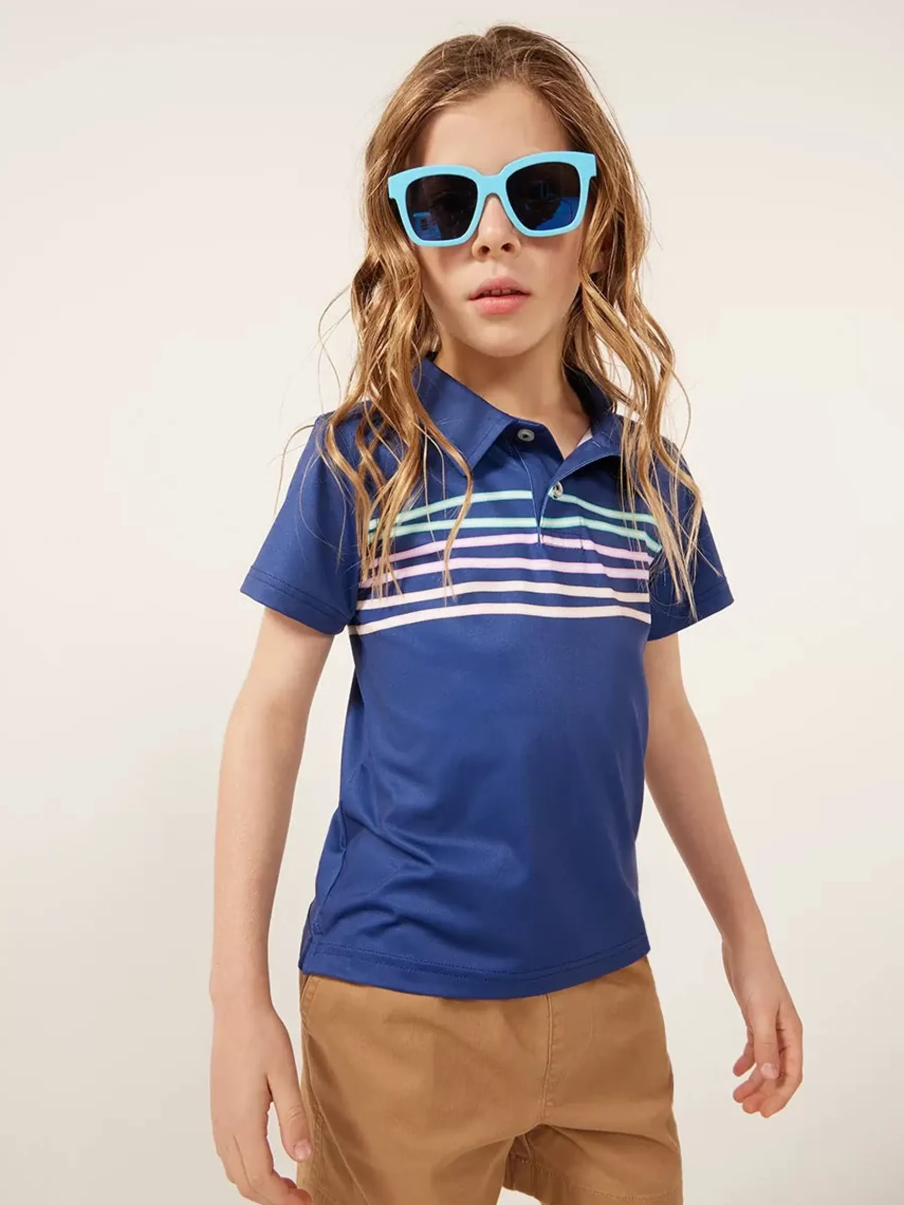 Chubbies Shorts Toddler Shirts | Tops>The Lil Moon Shadow NavyNeonStripe