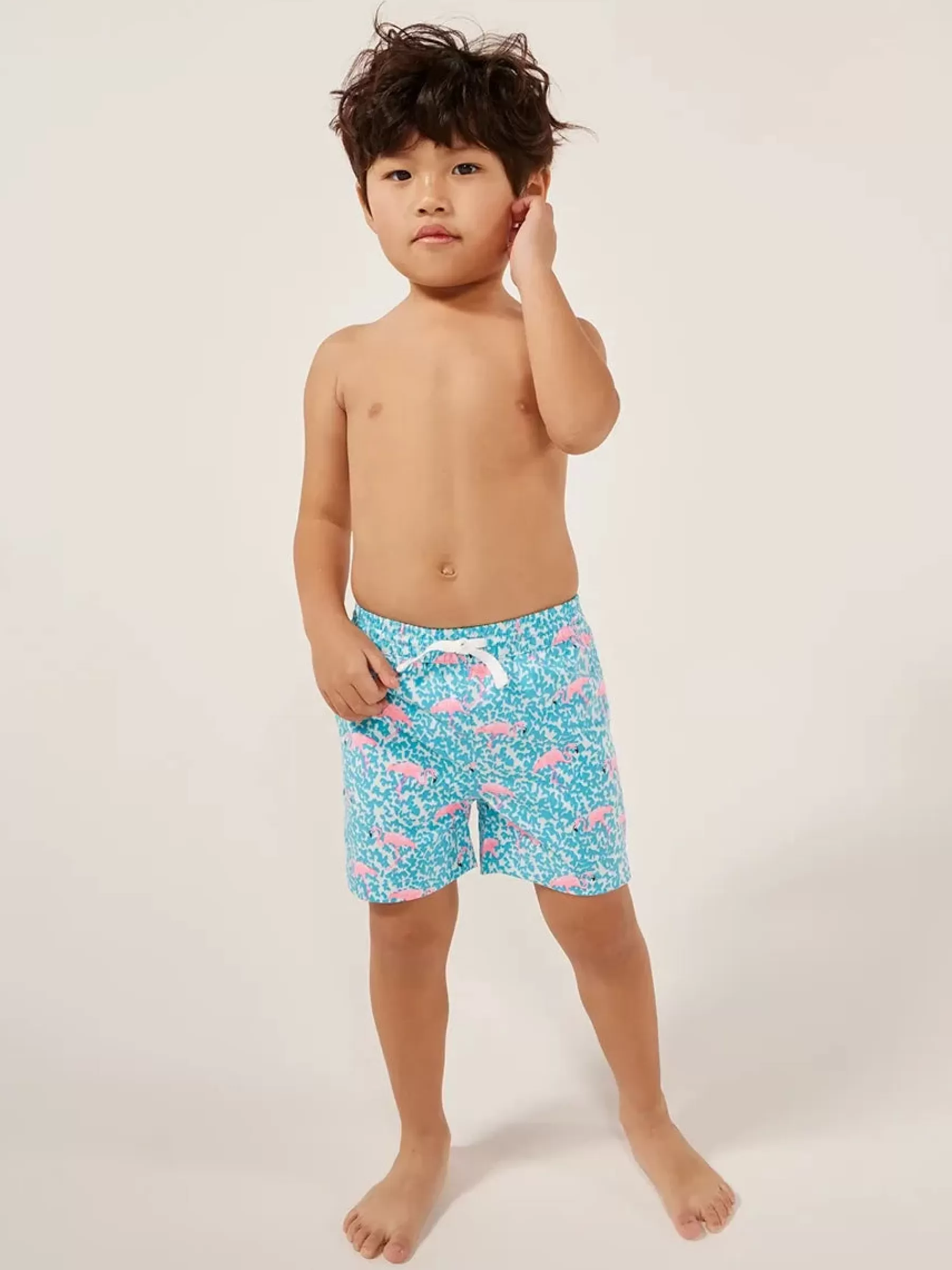 Chubbies Shorts Toddler Swim Trunks | Swim (6m-6)>The Mini Mingos BlueSpotwithFlamingos