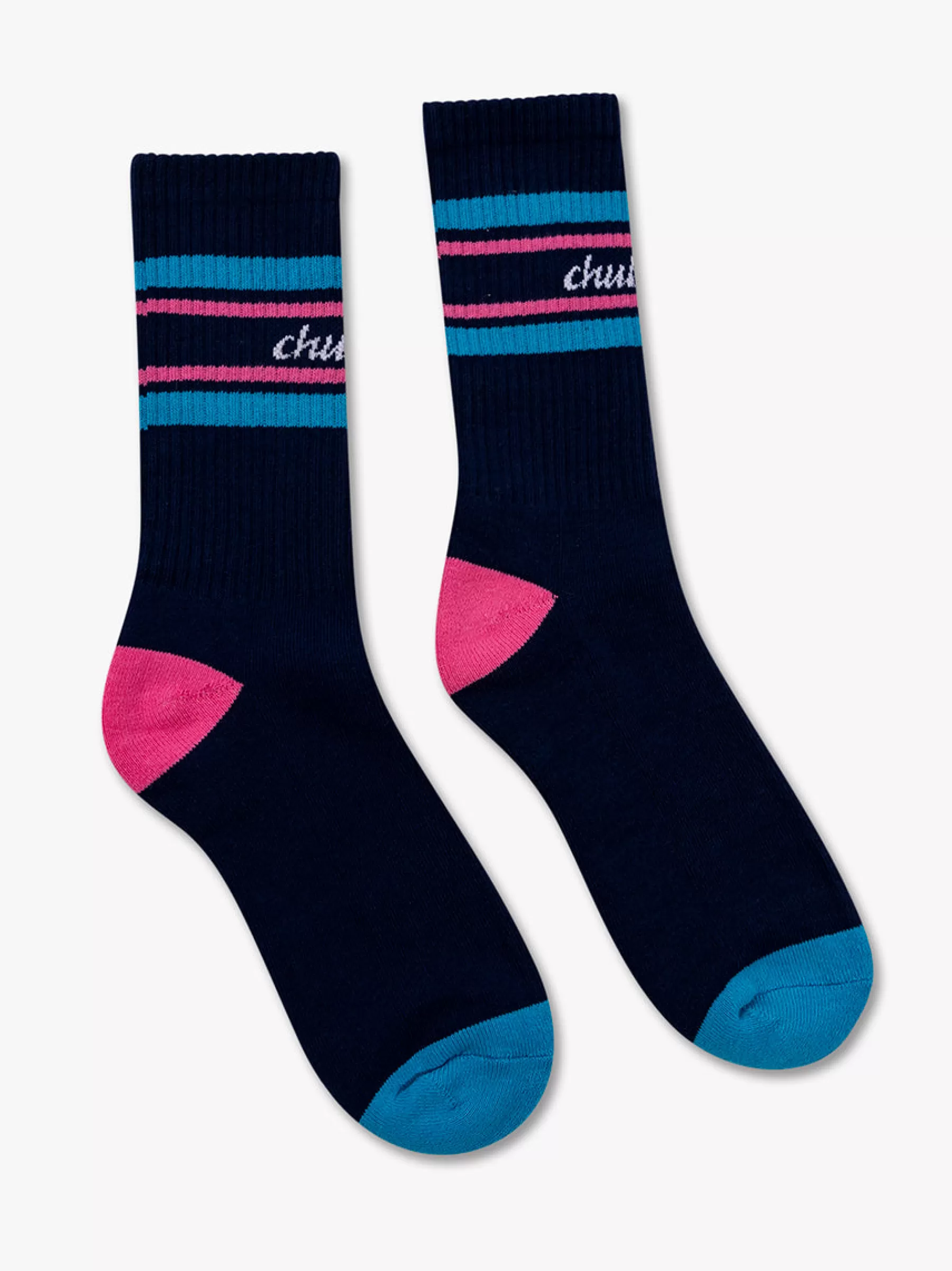 Chubbies Shorts Socks | Socks>The Navy Colorblock Socks NavyColorBlock