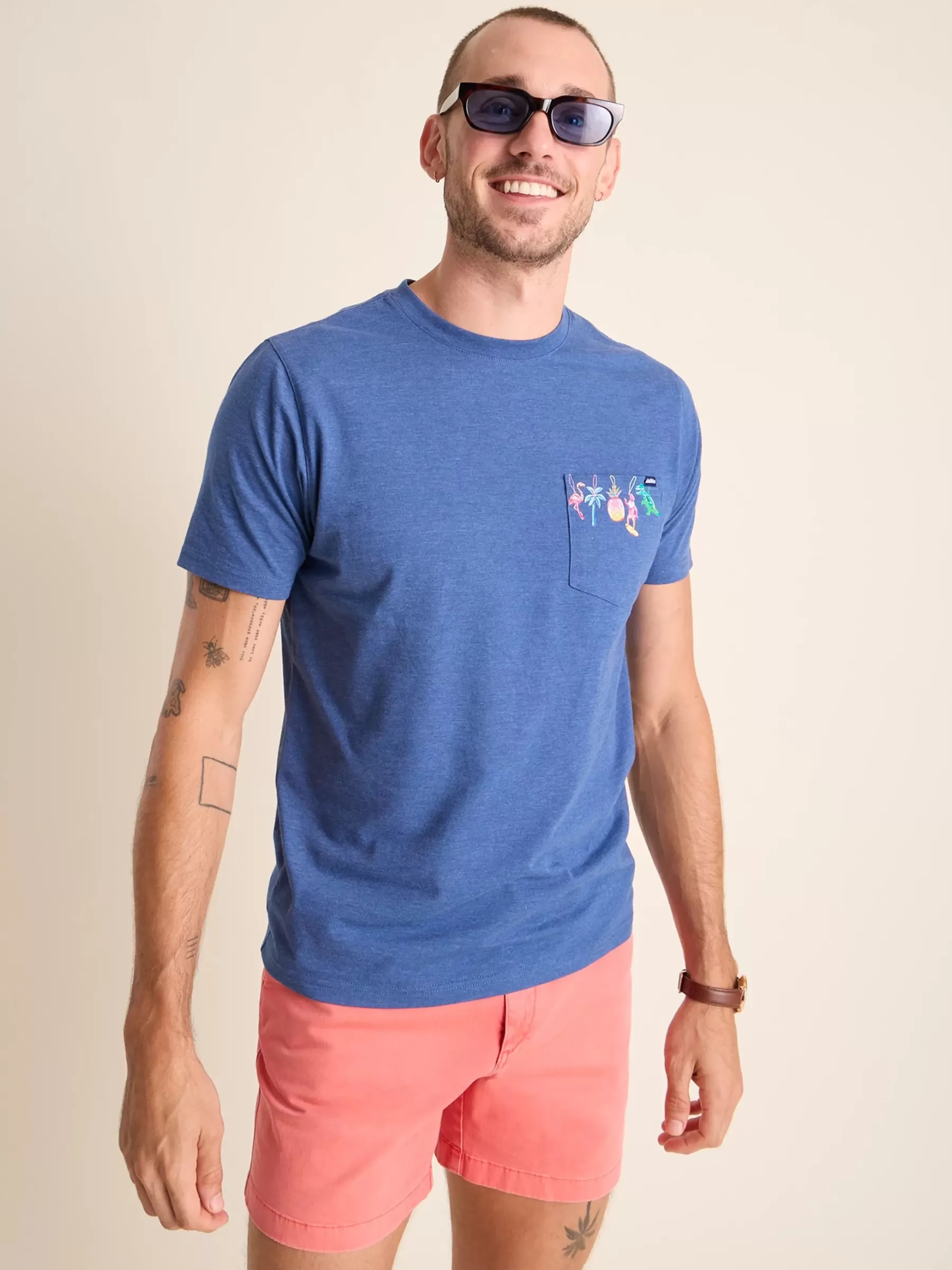 Chubbies Shorts Short Sleeve Graphic T-shirts>The Ornament Starter Pack NavyHeather