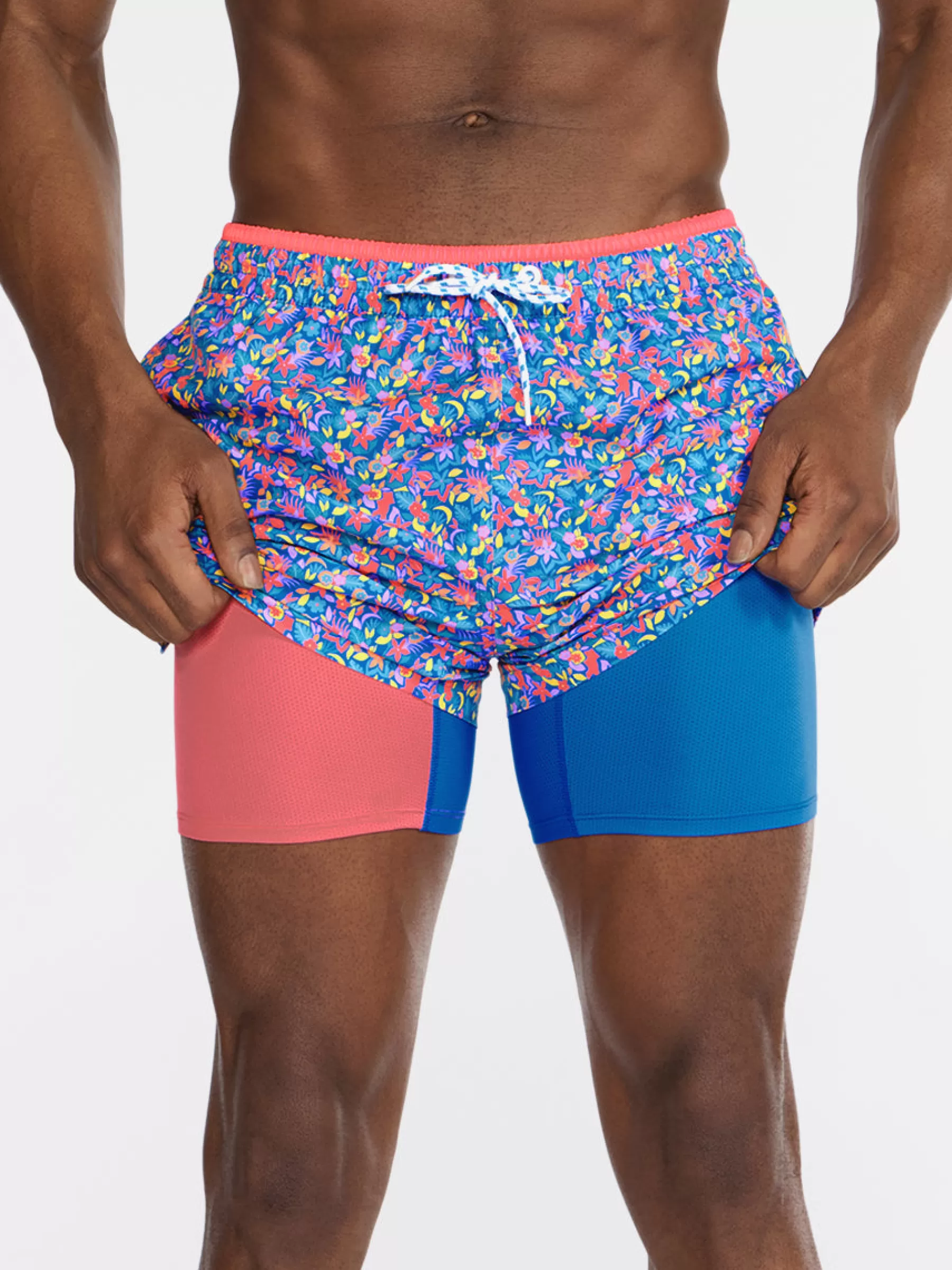 Chubbies Shorts Lined Classic Swim Trunks | Lined Classic Swim Trunks>The Spades BlueFloral