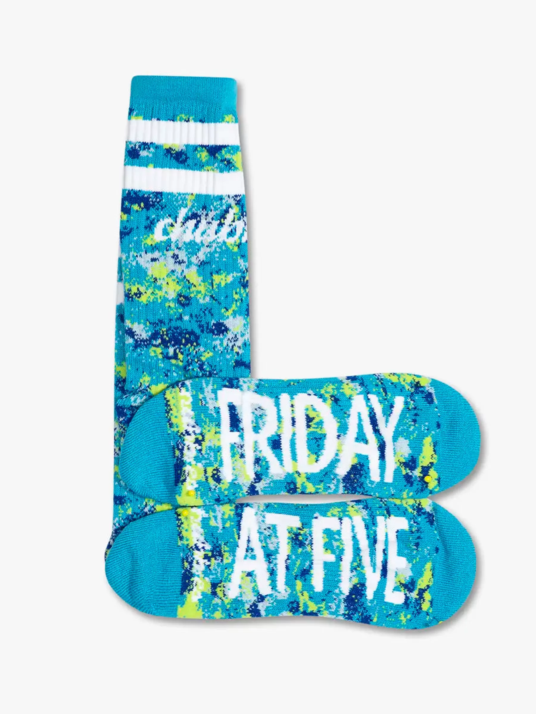 Chubbies Shorts Socks | Socks>The Teal Splatter Socks AquaSplatter