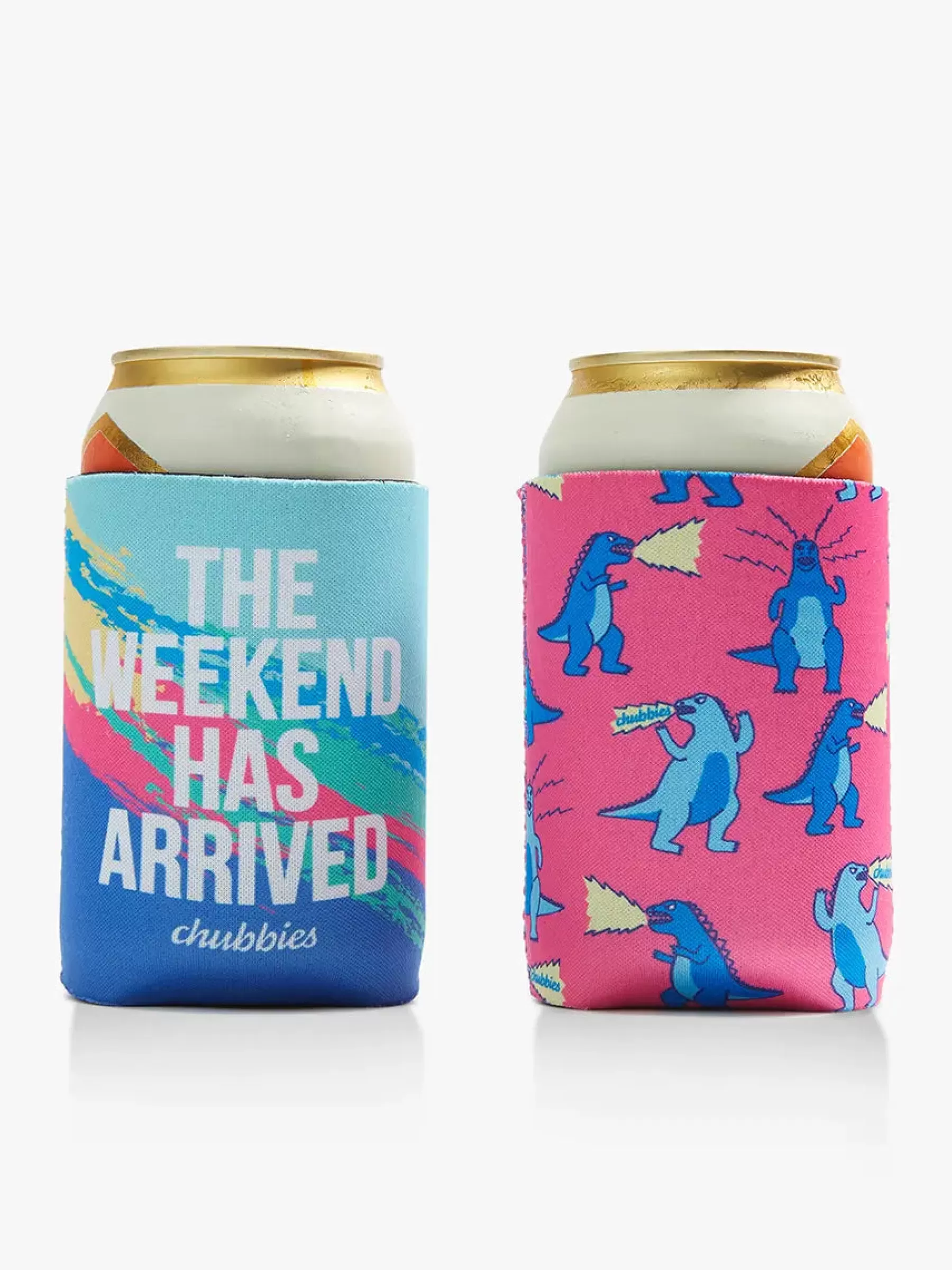 Chubbies Shorts Drinkware | Drinkware>The Weekender Palms Reversible Can Jacket 2 Pack Multicolor