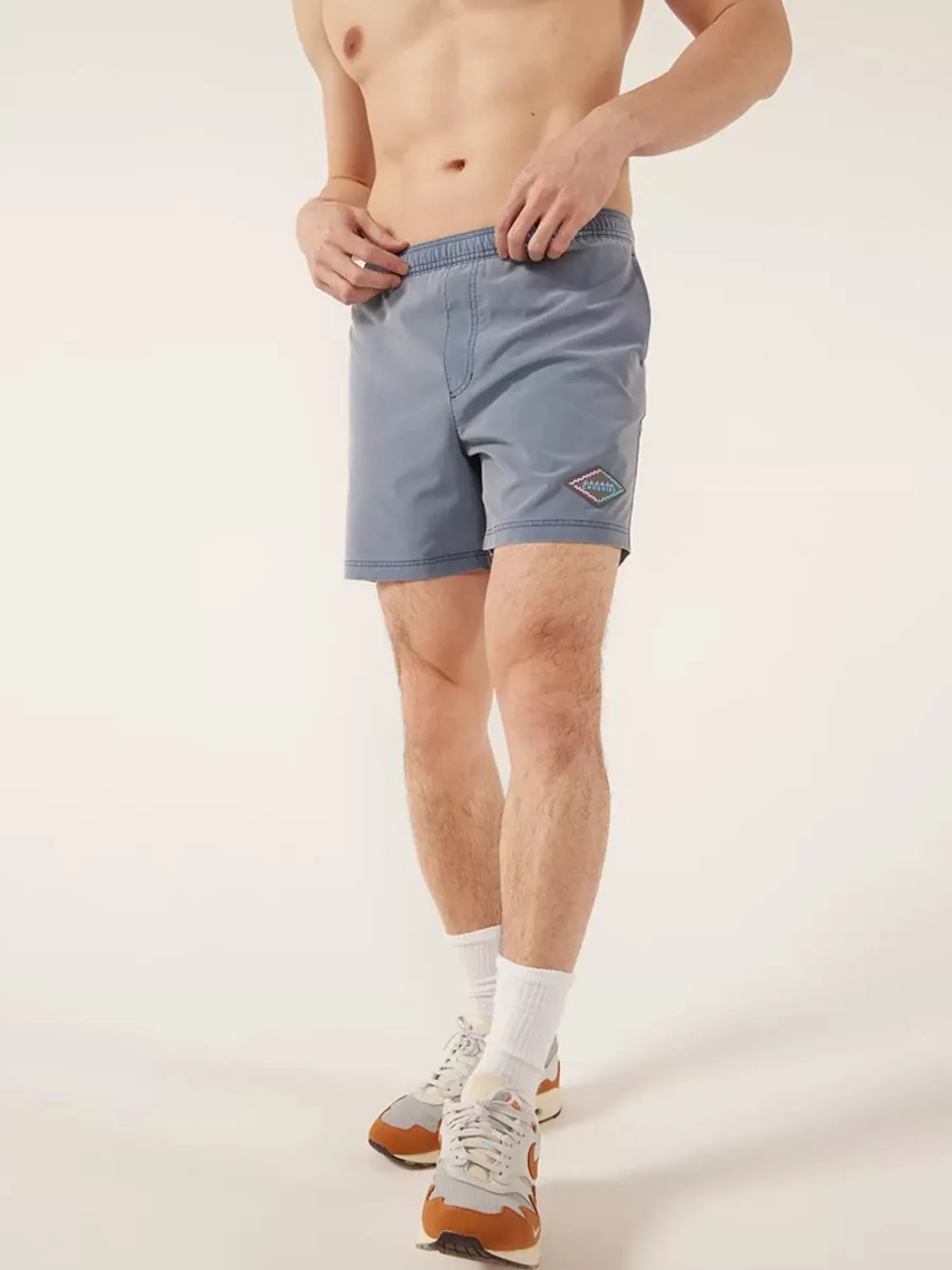 Chubbies Shorts Sport Shorts>The Zig Zags VintageWashedBlue/BlueTriangleLiner